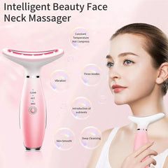 Neck Face Massager, Skin Care Face Massage Tool, 3-in-1 Facial Massager, Face Sculpting Tool With Thermals, Vibration DC-Funny Candle Co