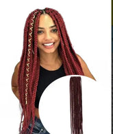 3S THREE STRAND Crochet Hair Extensions Soft Synthetic Braiding Hair-Only Self Pickup DC-Funny Candle Co