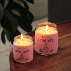 Let That Shit Go (pink)- Funny Candle DC-Funny Candle Co
