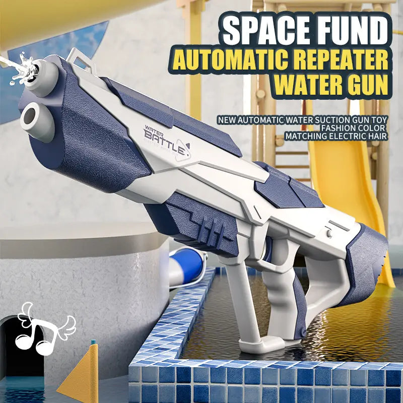 Space Water Gun Electric Automatic Water Absorption Water Fights Toy Outdoor Beach Swimming Pool Bath Toys For Children Kid Gift DC-Funny Candle Co