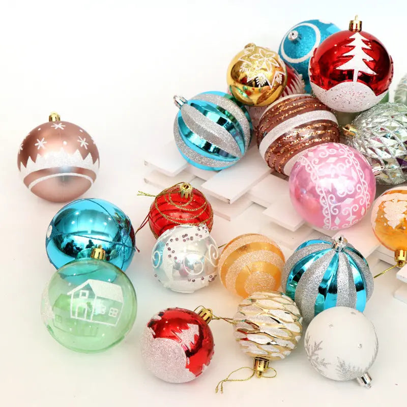 Christmas ball, bright ball, 6cm24, Christmas decorations, Christmas tree, Christmas tree decoration global warehouse