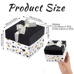 10 Pack Black White Gift Boxes DC-Funny Candle Co