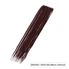 3S THREE STRAND Crochet Hair Extensions Soft Synthetic Braiding Hair-Only Self Pickup DC-Funny Candle Co