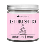 Let That Shit Go (pink)- Funny Candle DC-Funny Candle Co