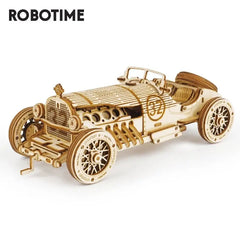 Car 3D Wooden Puzzle Game Assembly Racing Children's Toys DC-Funny Candle Co