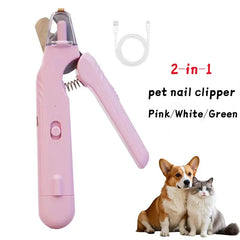 2 In 1 Pet Nail Clippers With Led Light Dog Cat Special Blood Line Scissors Multifunction Animals Paw Nail Trimmer Pet Supplies The Hippie Vibe Shop