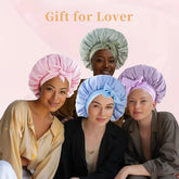 Silk Bonnet, Satin Hair Bonnet For Sleeping For Wavy Curly Natural Hair DC-Funny Candle Co