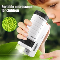 Bio Educational Science Experiment Toy Gift, Microscope For Kids - 5804A Black DC-Funny Candle Co