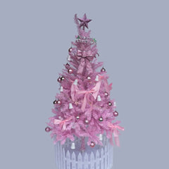 Enchanted Blush Christmas Tree - Dreamy Artificial Holiday Tree For Whimsical Home Decor & Gift Ideas DC-Funny Candle Co