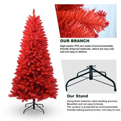 PVC Christmas Tree, Christmas Decorations, Red global warehouse