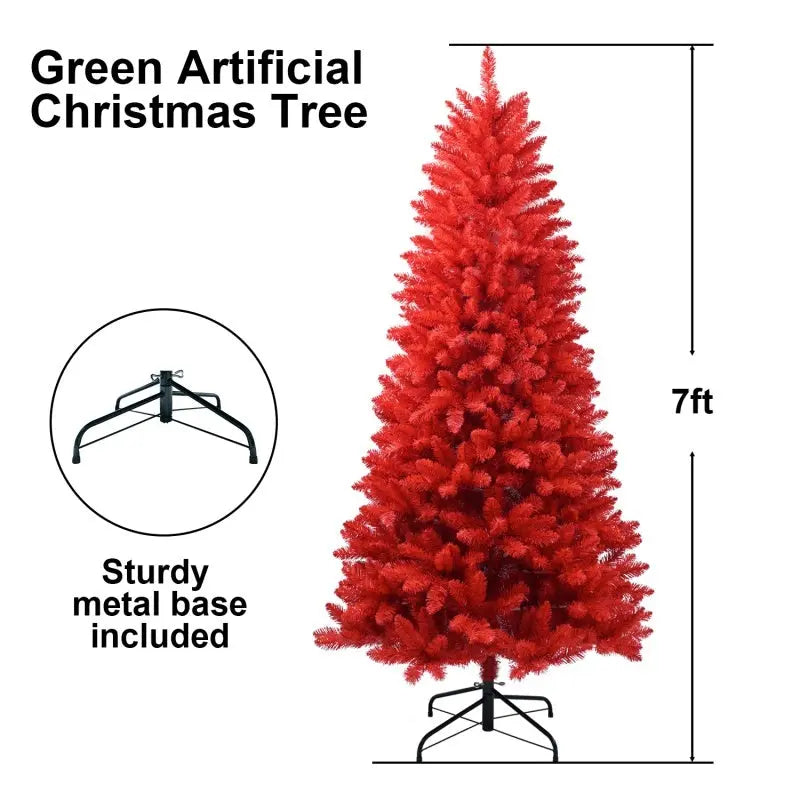 PVC Christmas Tree, Christmas Decorations, Red global warehouse