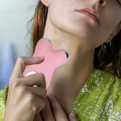 1Pc Micro-current Face Massager Rechargeable Face Neck Roller Intelligent Facial Massager With 5 Gears For Skin Tightening Skin Lifting Wrinkle Reducing DC-Funny Candle Co