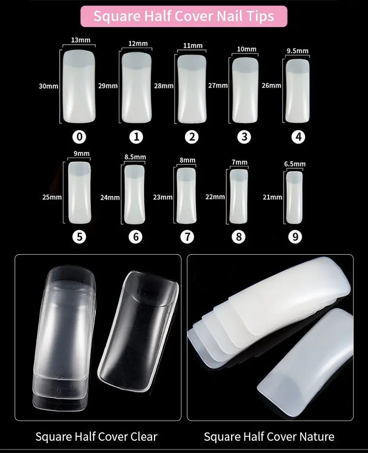 500 French nails The Hippie Vibe Shop