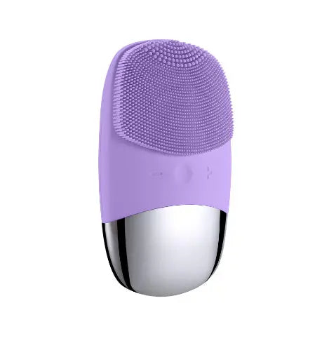 Mini Silicone Electric Face Cleansing Brush Electric Facial Cleanser Facial Cleansing Brush Skin Massager Skin Care Tools DC-Funny Candle Co