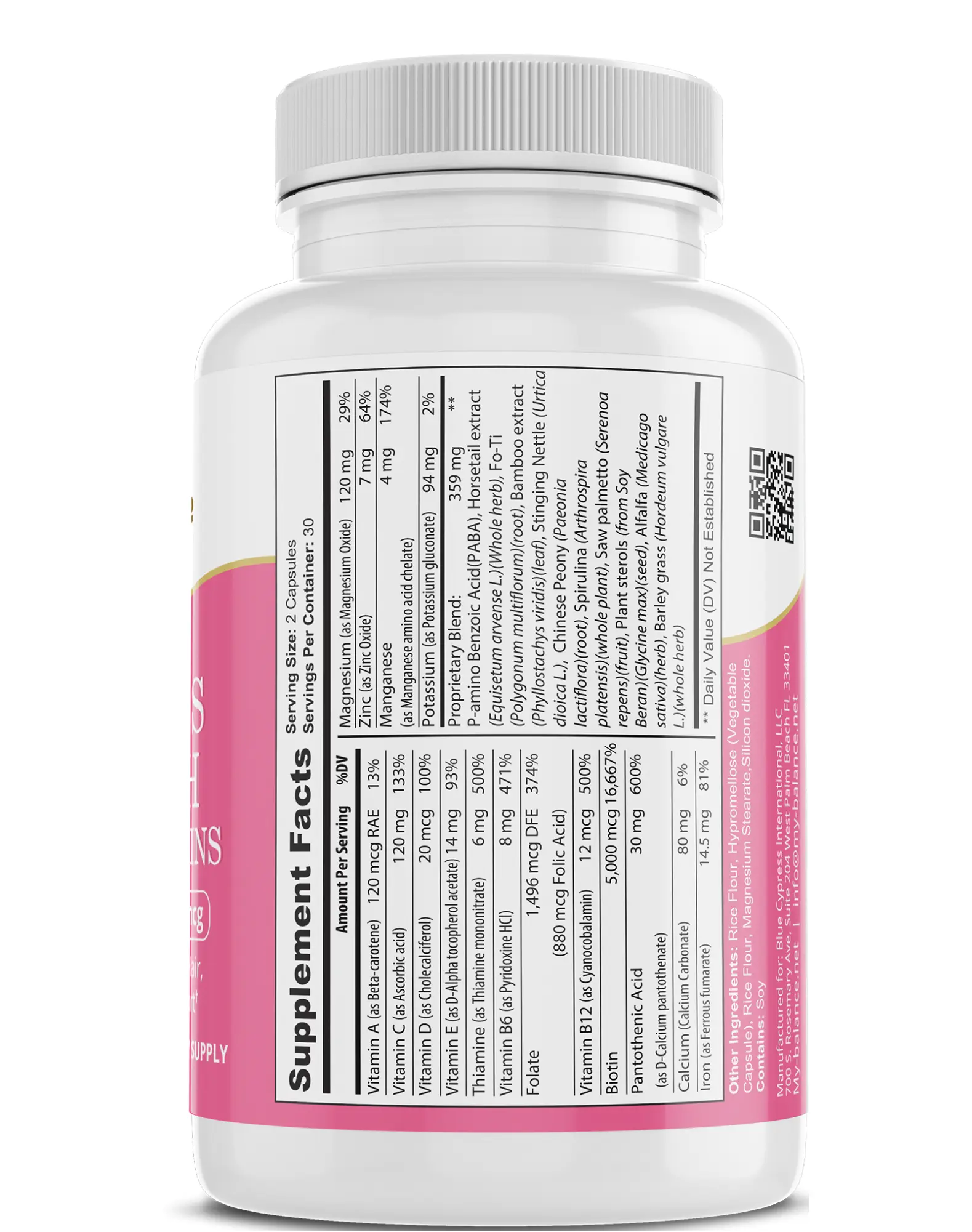 Women’s Health Multivitamins DC-My Balance Nutrisentials