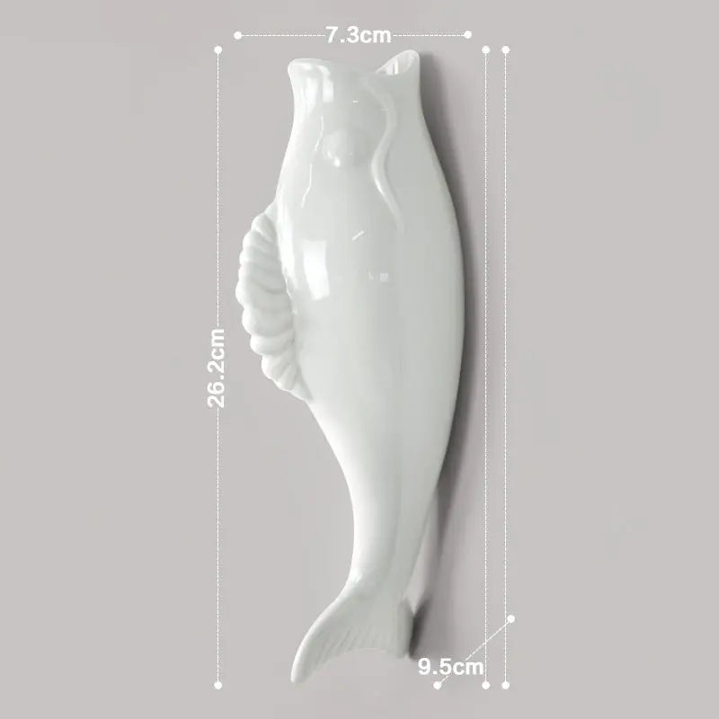 Simple Modern Creative Wall Ceramic Goldfish Vase Restaurant Mural Wall Hanging Three-Dimensional Wall Decoration Wholesale The Hippie Vibe Shop
