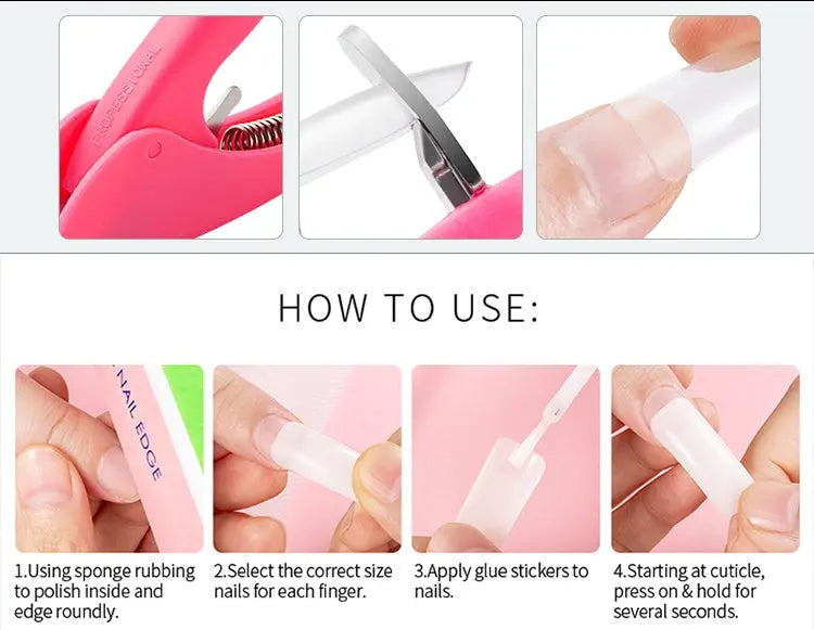 500 French nails The Hippie Vibe Shop