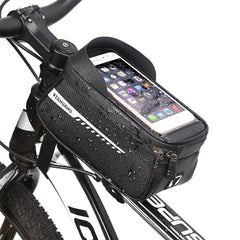 Waterproof Mountain Bike Top Tube Bag Cycling Saddle Bicycle Front Pipe Touch Screen Phone Pouch global warehouse