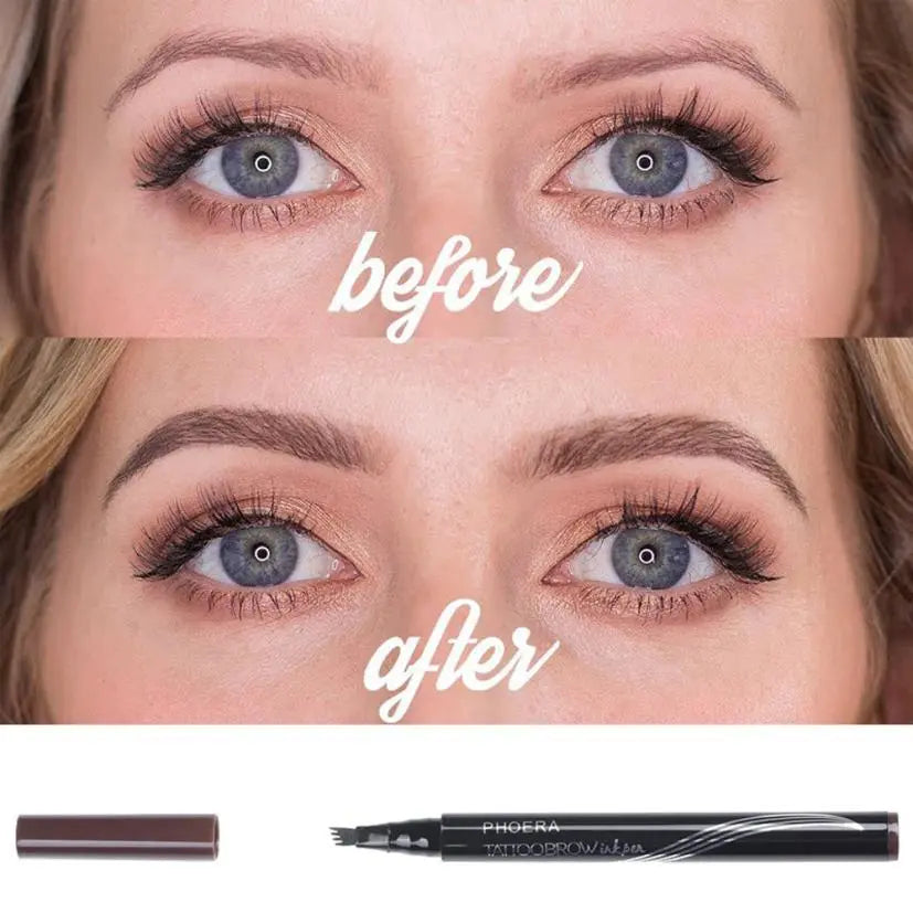 New Long Lasting Ultra-Fine Four-Comb Eyebrow Pencil The Hippie Vibe Shop