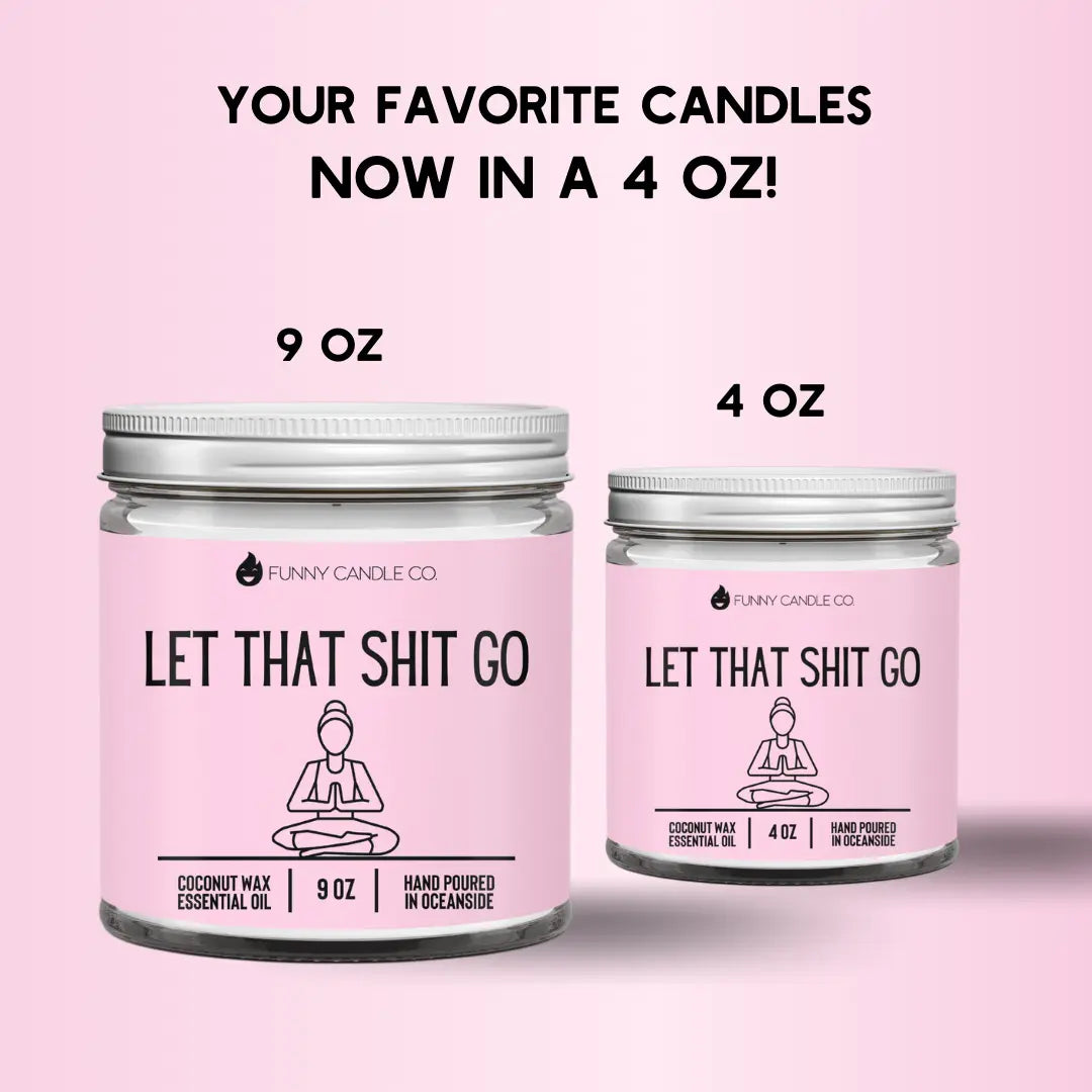 Let That Shit Go (pink)- Funny Candle DC-Funny Candle Co