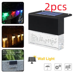 Waterproof New RGB LED Solar Light Step Fence Light The Hippie Vibe Shop