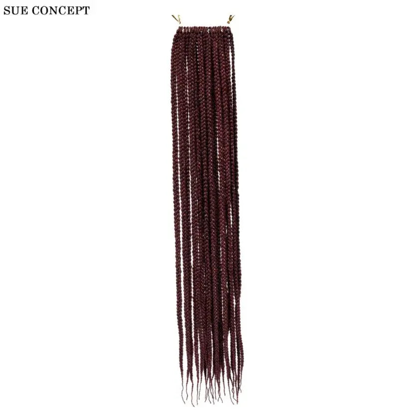 3S THREE STRAND Crochet Hair Extensions Soft Synthetic Braiding Hair-Only Self Pickup DC-Funny Candle Co