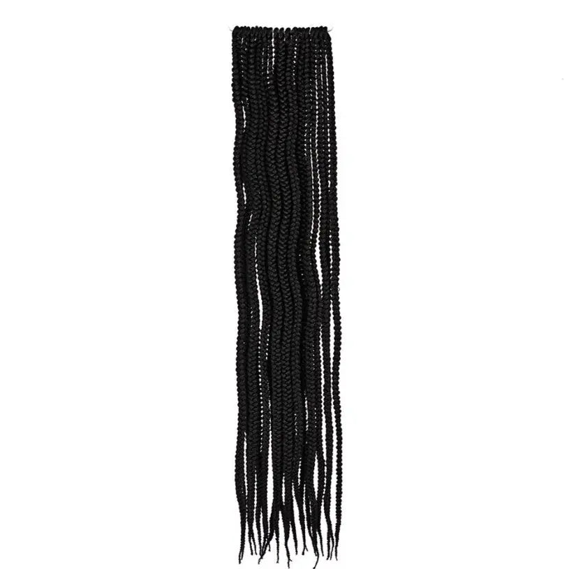 3S THREE STRAND Crochet Hair Extensions Soft Synthetic Braiding Hair-Only Self Pickup DC-Funny Candle Co