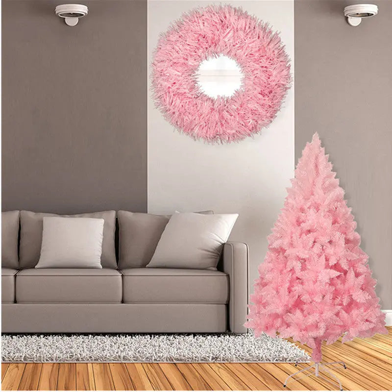 Christmas pink pointed gradient christmas tree global warehouse