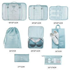 8-piece Set Luggage Divider Bag Travel Storage Clothes Underwear Shoes Organizer Packing Cube Bag The Hippie Vibe Shop