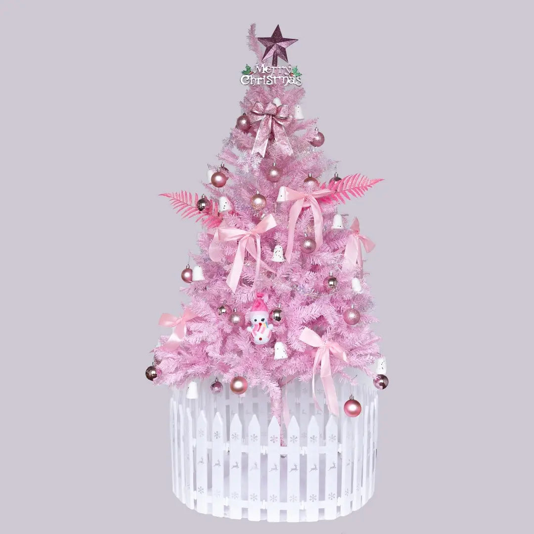 Enchanted Blush Christmas Tree - Dreamy Artificial Holiday Tree For Whimsical Home Decor & Gift Ideas DC-Funny Candle Co