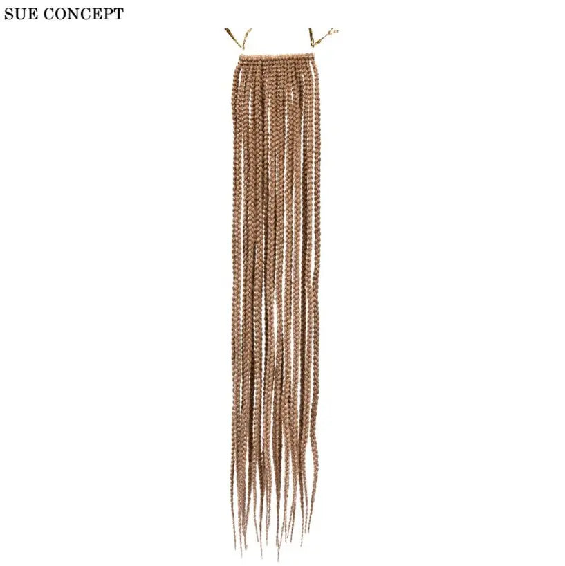 3S THREE STRAND Crochet Hair Extensions Soft Synthetic Braiding Hair-Only Self Pickup DC-Funny Candle Co