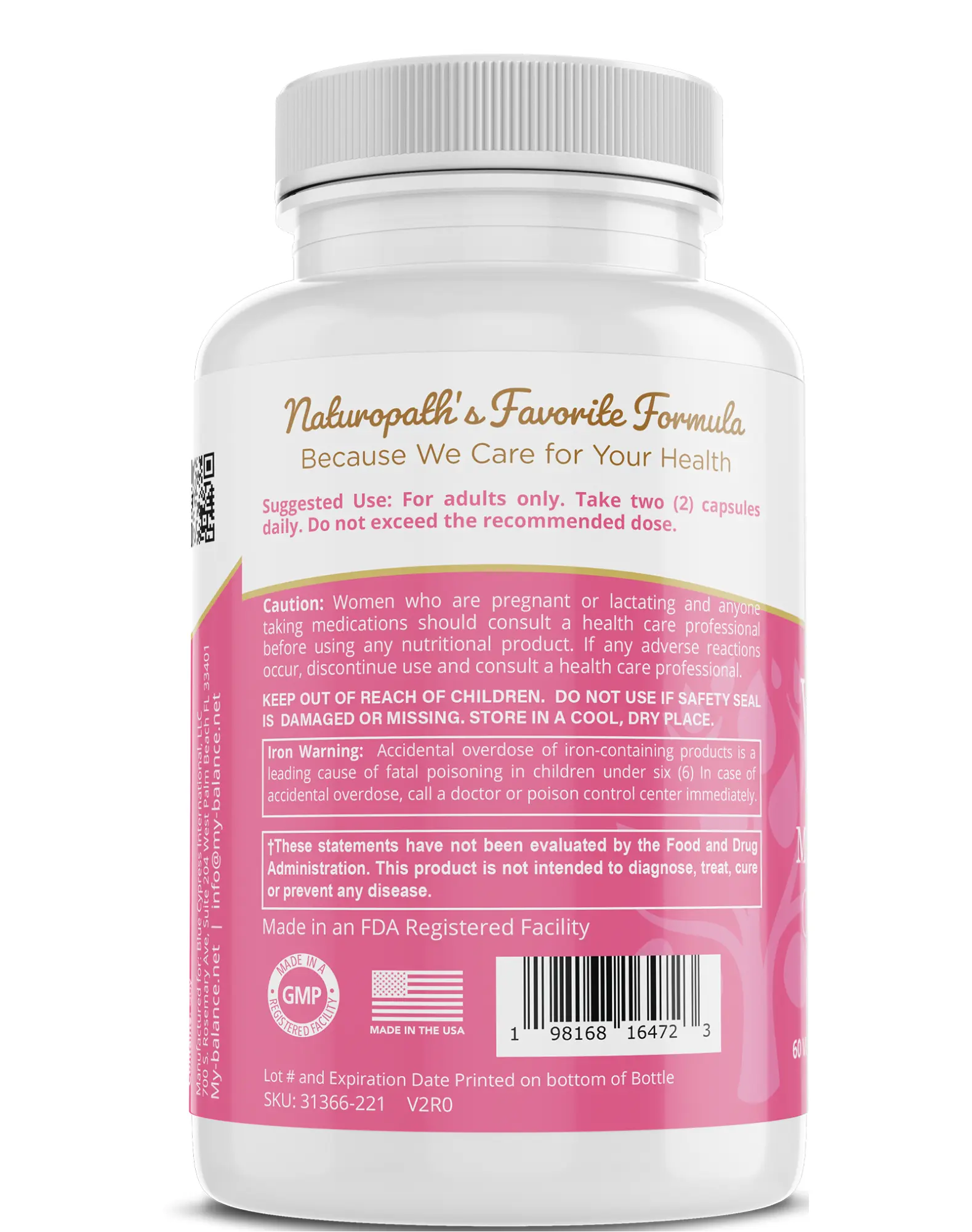 Women’s Health Multivitamins DC-My Balance Nutrisentials
