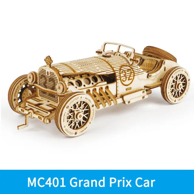 Car 3D Wooden Puzzle Game Assembly Racing Children's Toys DC-Funny Candle Co