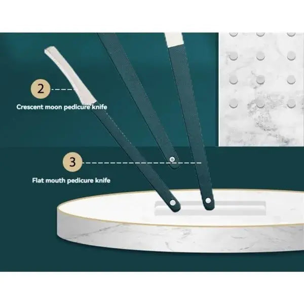 12-Piece Stainless Steel Nail Care Kit DC-Funny Candle Co