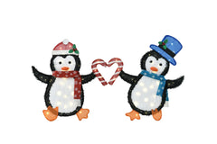Heart-Shaped Penguin Lights - Festive Ambiance Lights For Christmas Parties And Holiday Home Decor DC-Funny Candle Co