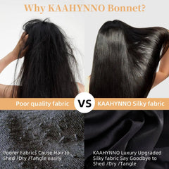 Silk Bonnet, Satin Hair Bonnet For Sleeping For Wavy Curly Natural Hair DC-Funny Candle Co